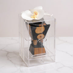 مبخر أنيق أسود مع بوكس أكريليك