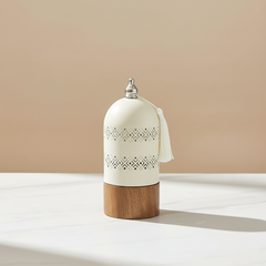 مبخر خشبي مع غطاء معدني