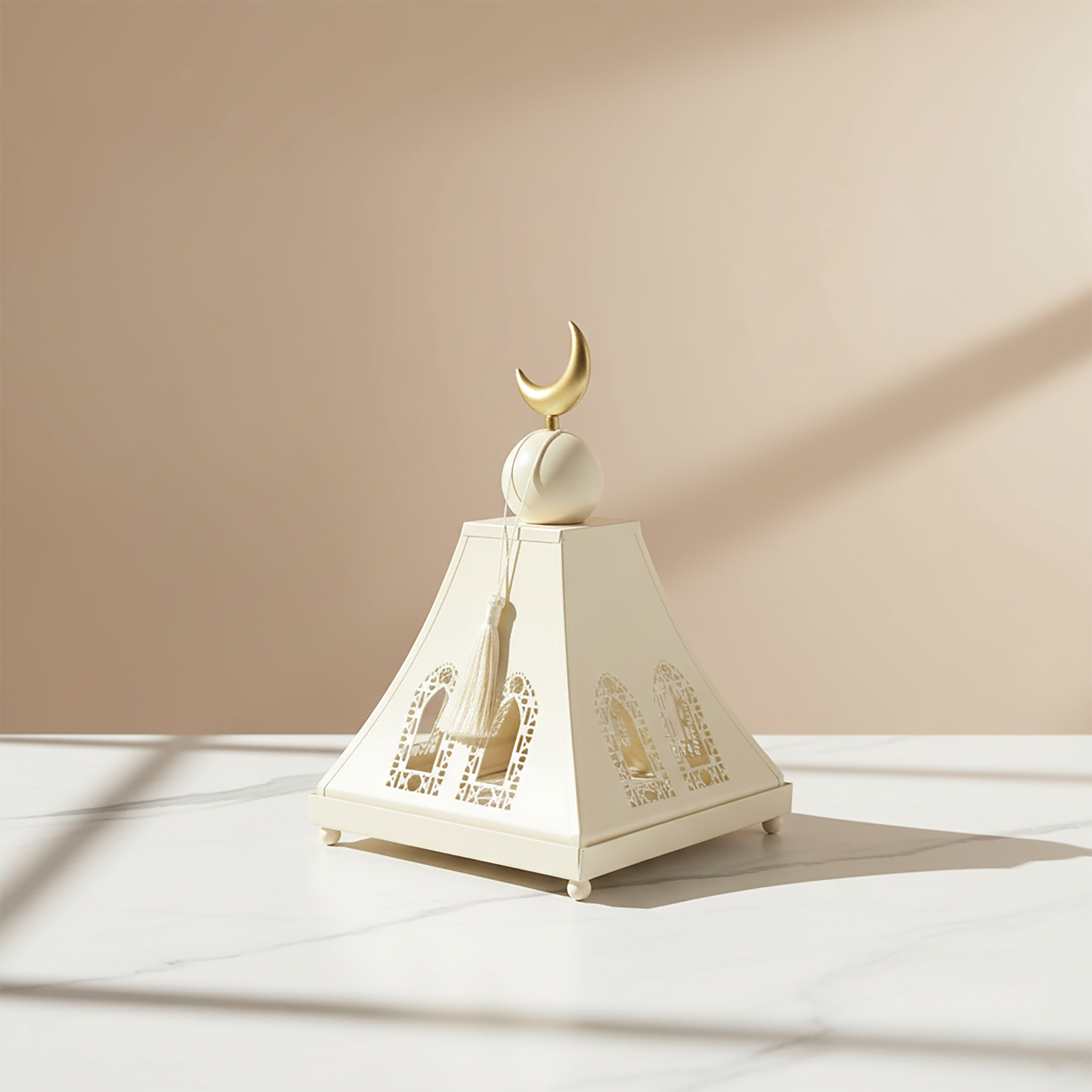 صينية مع غطاء معدني رمضاني