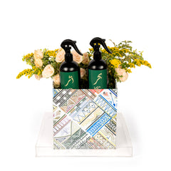 باقة زهور أنيقة مع مرشين عطريين للمنزل