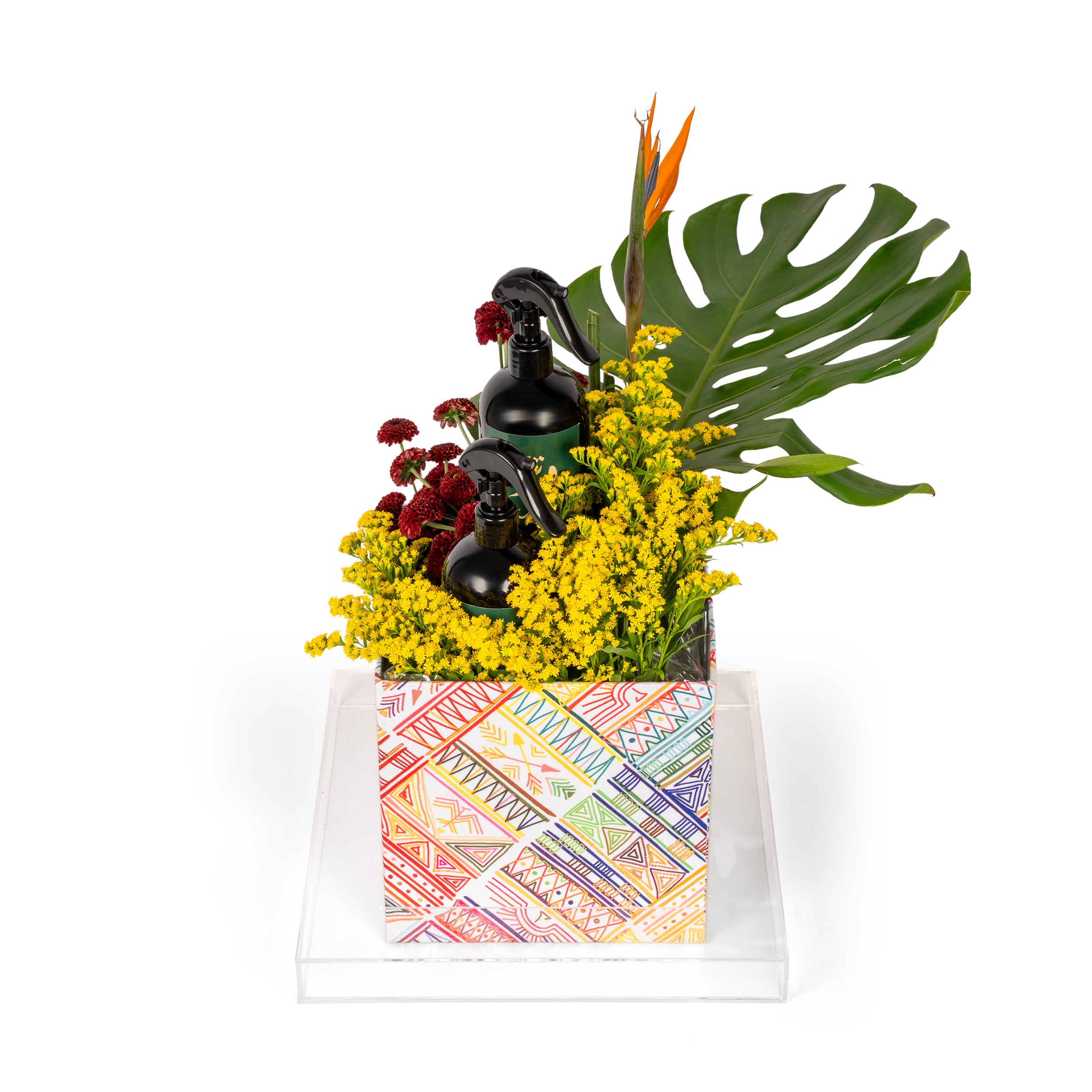 تنسيق ورد أنيق مع مرشين عطريين للمنزل