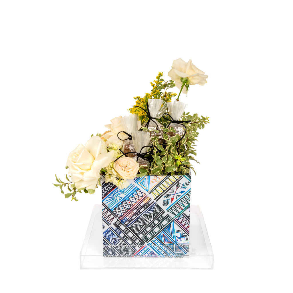 تنسيق ورد مع  مع كاكاو فاخر