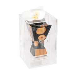 مبخر أنيق أسود مع بوكس أكريليك