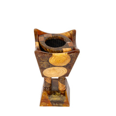 مبخر أنيق بني مع بوكس أكريليك