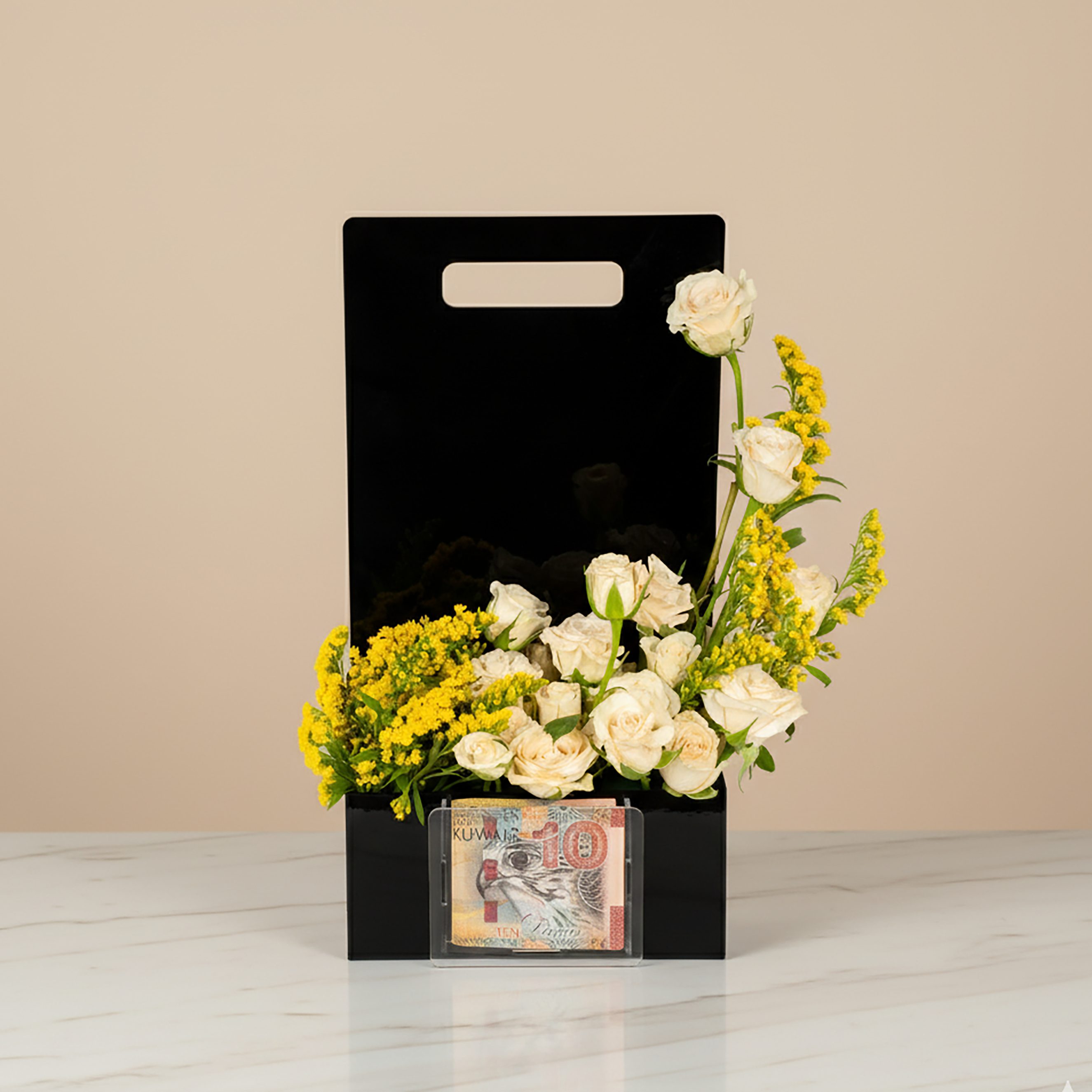 تنسيق ورد بوكس اكريلك مع عانية 