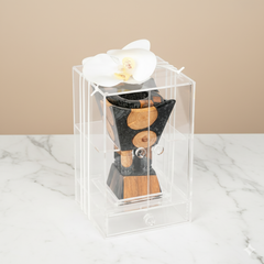 مبخر أنيق أسود مع بوكس أكريليك