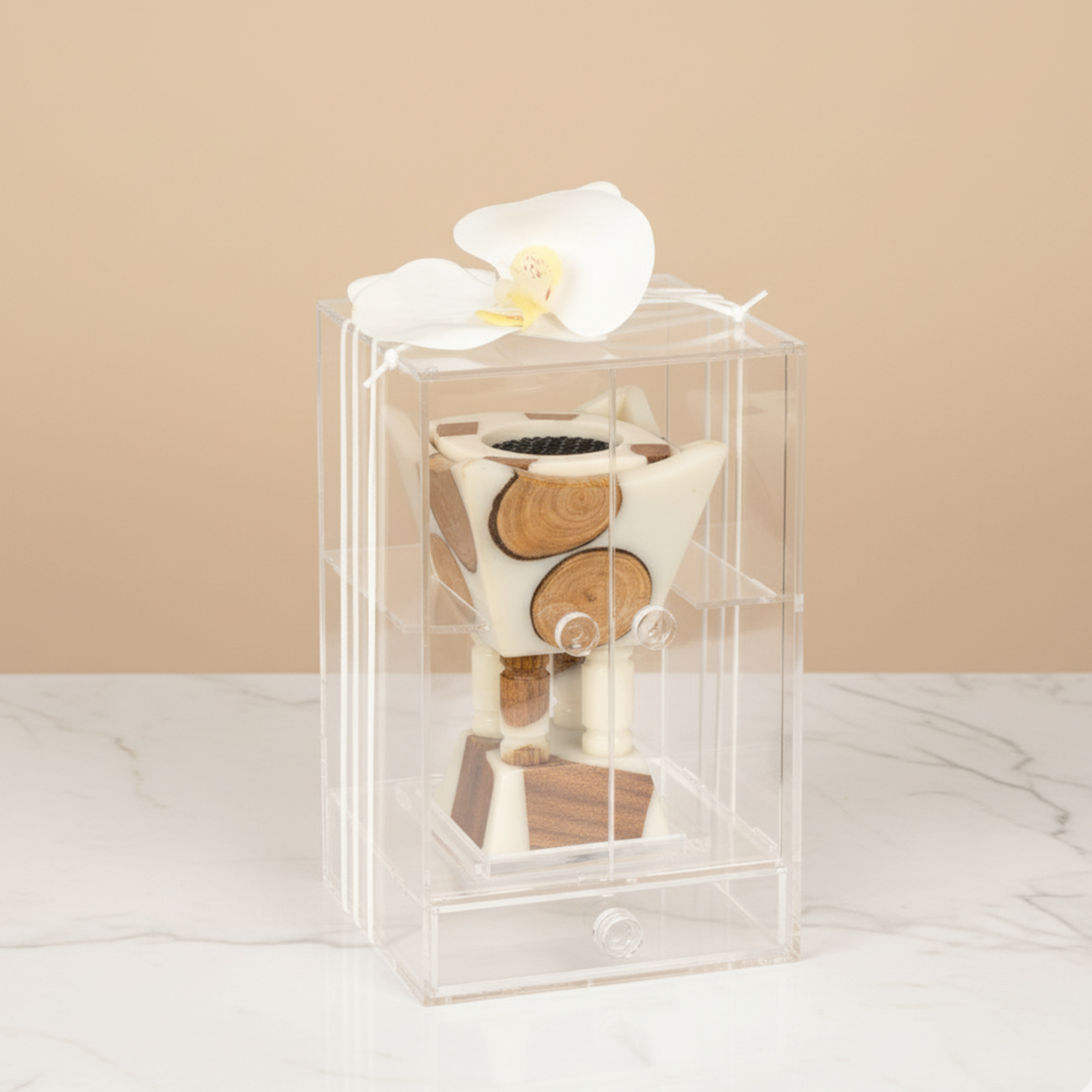 مبخر أنيق مع بوكس أكريليك