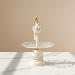 إستاند زجاجي مضئ درجتين وسط