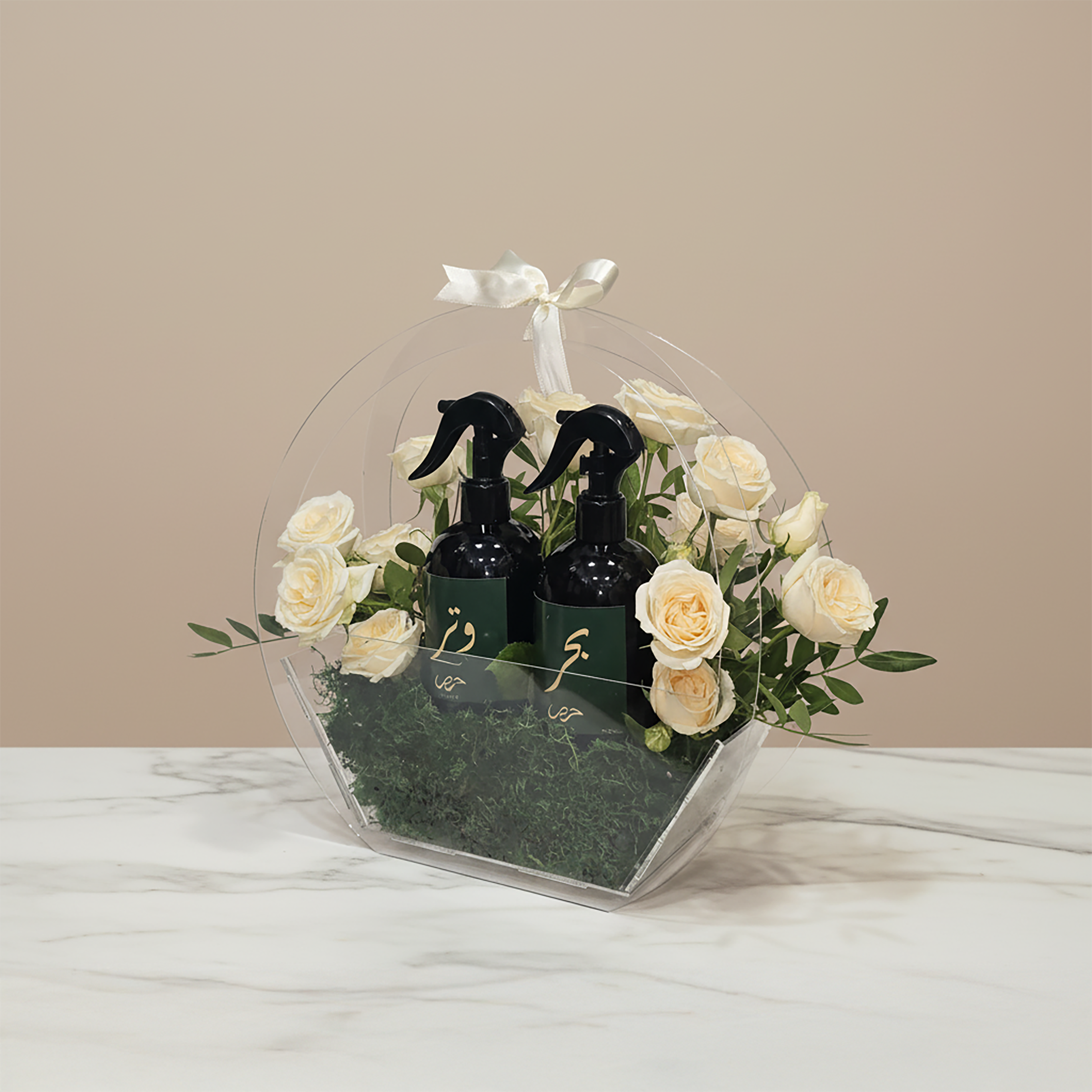 Two home spray with flower arrangement