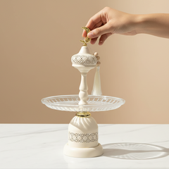 إستاند زجاجي مضئ درجتين كبير